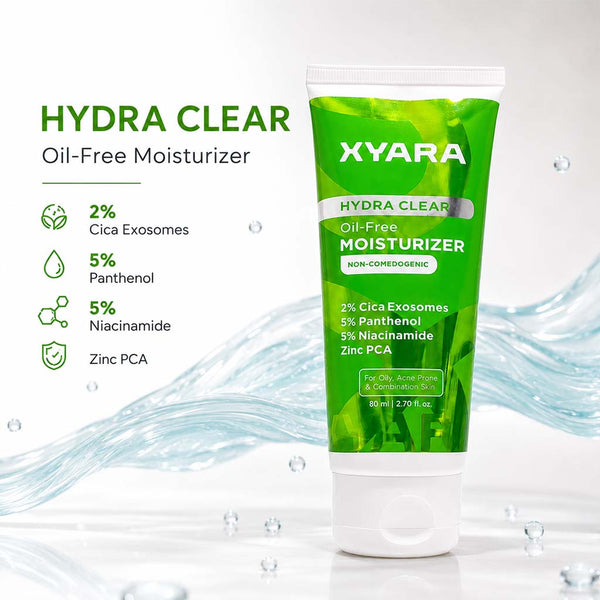 Brightening moisturizer| 2% cica-exosomes | 5% Niacinamide  | Hydra Clear | Non-Comedogenic - 80ml
