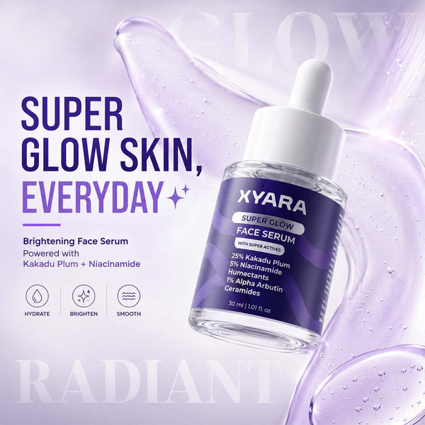 Super Glow Face Serum | 5% Niacinamide | 1% Alpha Arbutin | 25% Kakadu Plum (Vitamin C) -30 ml