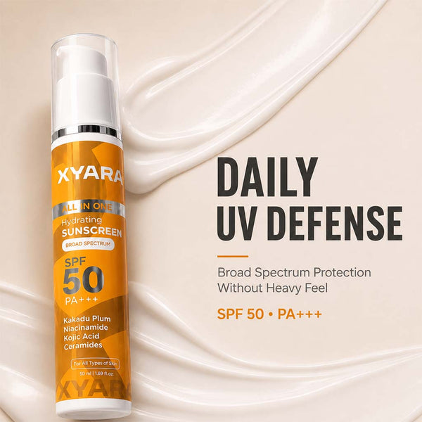 All in One Sunscreen SPF 50 PA +++ | Kojic Acid | Kakadu Plum( Vitamin C) - 50 ml